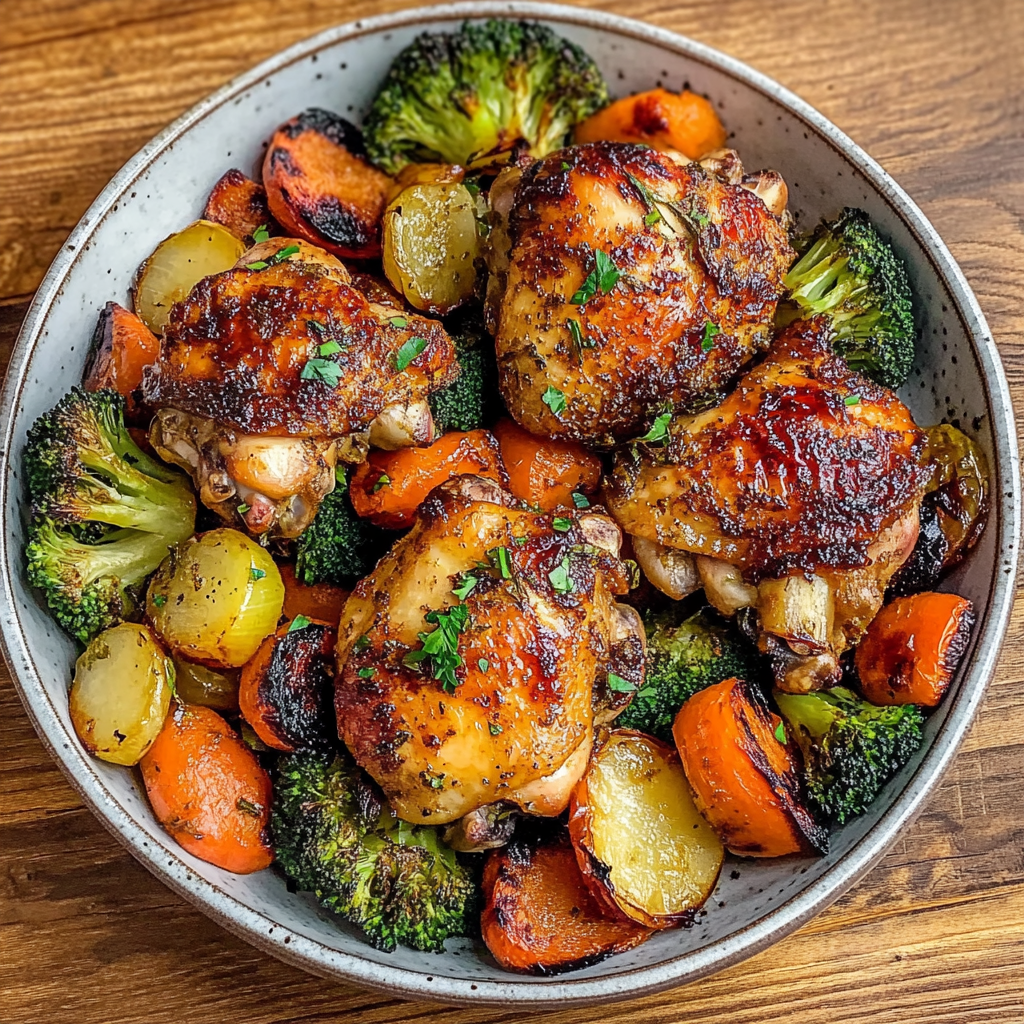 Roasted Garlic Chicken and Vegetables