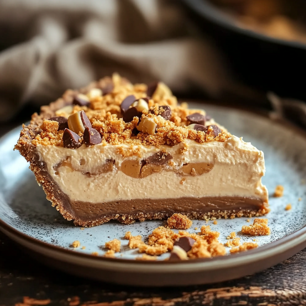 Butterfinger Pie with Peanut Butter