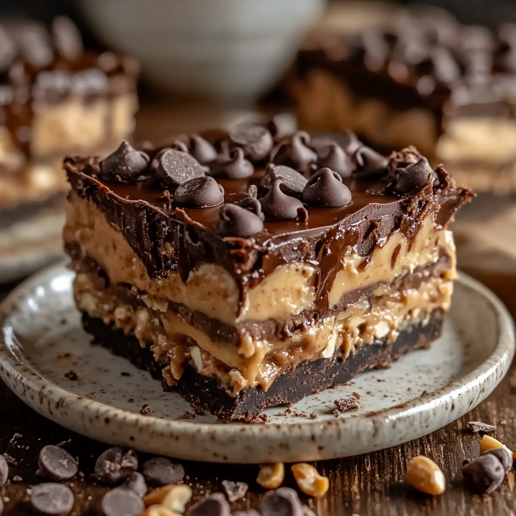 Chocolate Peanut Butter Lasagna